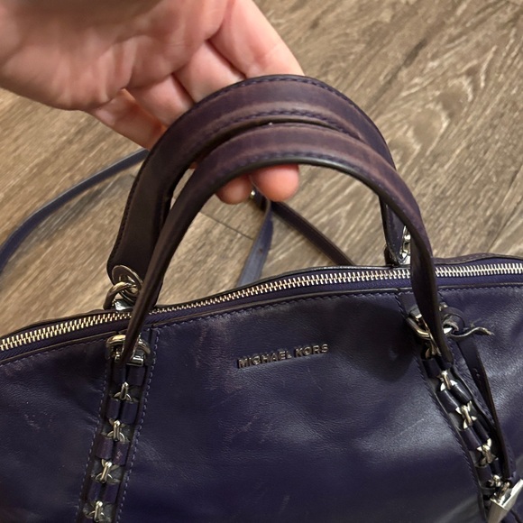 Michael Kors Dark Purple Shoulder Bag - Picture 2 of 7